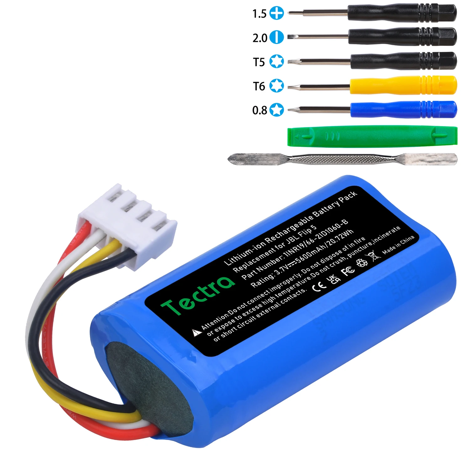 5600Mah Id1060-B 1Inr19/66-2 Batteria Per Jbl Flip 5 Flip5 Speaker Altoparlante Portatile Bluetooth