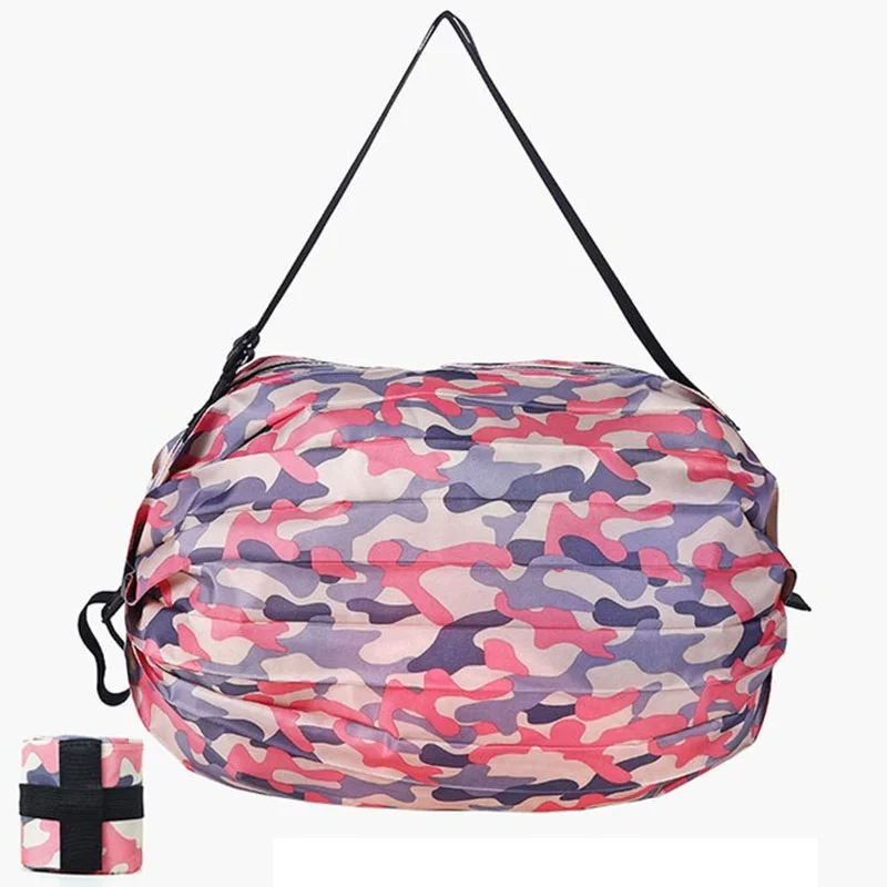 Shopping Bag Riutilizzabile Pieghevole Eco Sacchetti Della Spesa Tote Bolsos Para Mujer Nylon Sacoche Bandoulifshopper Pieghevole Portatile Sac
