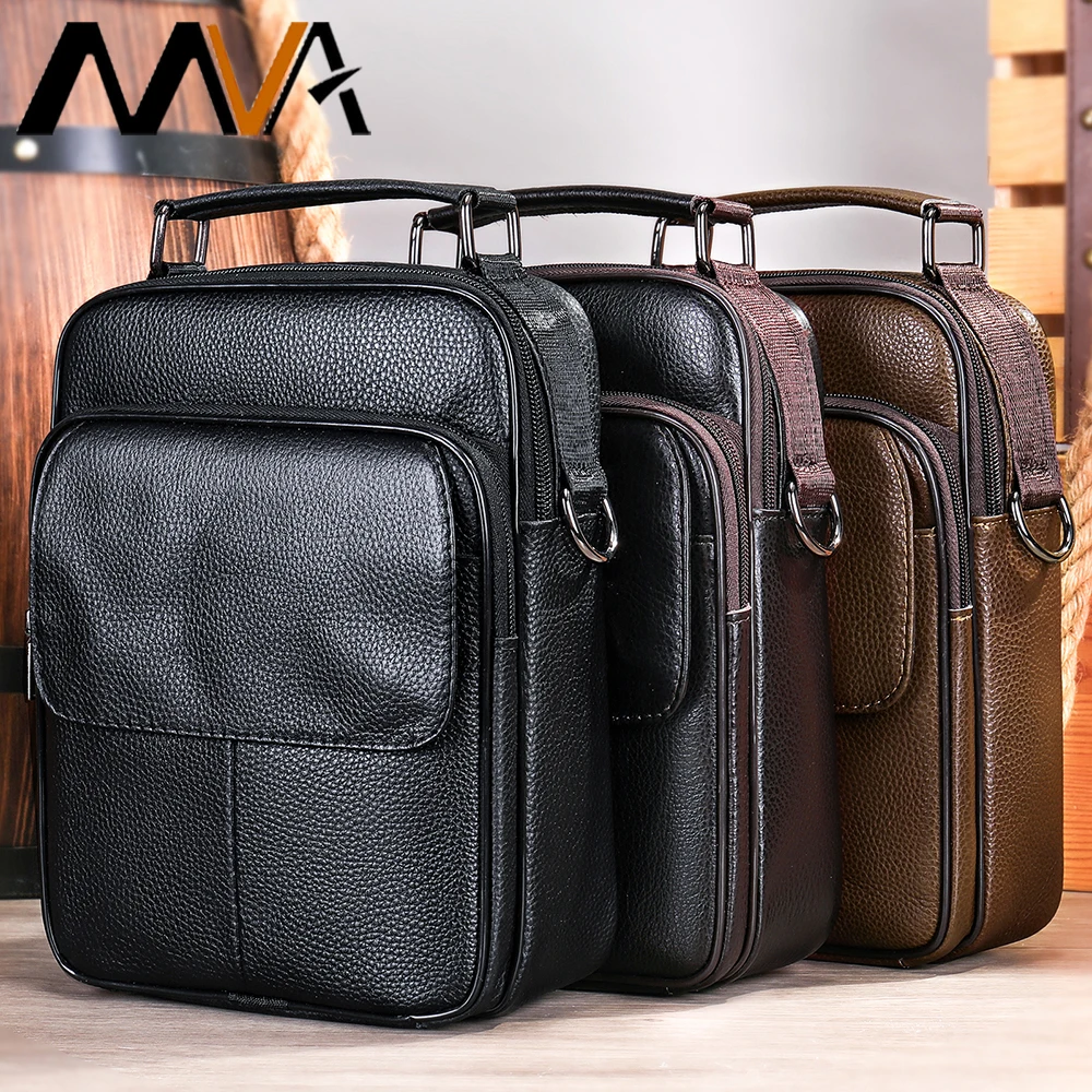 Mva Borsa A Tracolla Da Uomo Per Uomo Messenger Leather Bandolera Sacoche Homme Bolso Hombre Sling Bolsos Para Mujer Borse Da Bicicletta
