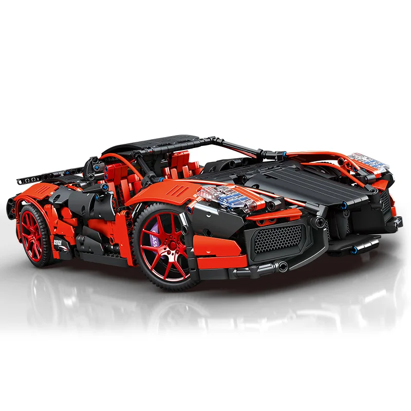 Blocco Di Costruzione Tecnico Scala 1:10 Bugattis La Voiture Noire 2.4Ghz Telecomando Veicolo Mattone Supercar Giocattolo Rc Super Sport Car