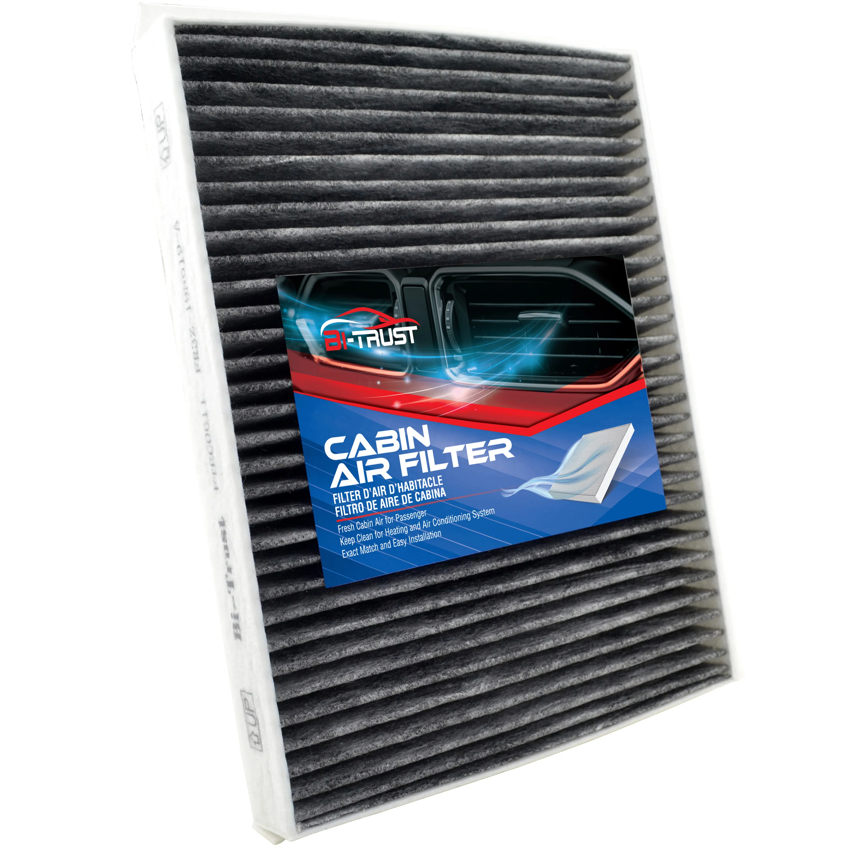 Filtro Aria Abitacolo Bi-Trust Per Ford Mustang 2015-2020 L4 2.3L/Ford Mustang 2015-2017 V6 3.7L/Ford Mustang 2015-2020 V8 5.0L 5.2L