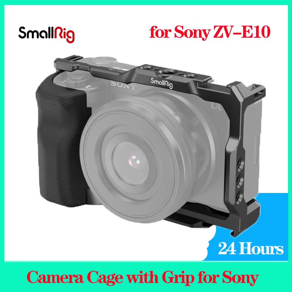 Smallrig Per Sony Zve10 Gabbia Per Fotocamera Con Maniglia A Gabbia In Silicone Built-In Arca Piastra A Sgancio Rapido Cage Rig Kit Per Sony Zve10 353