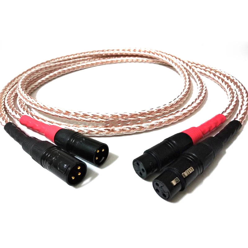 Hifi 8Tc 7N Occ Cavo Audio Xlr In Rame Puro Cavo Di Bilanciamento Cavo Xlr Da Maschio A Femmina Cavo Audio M/F