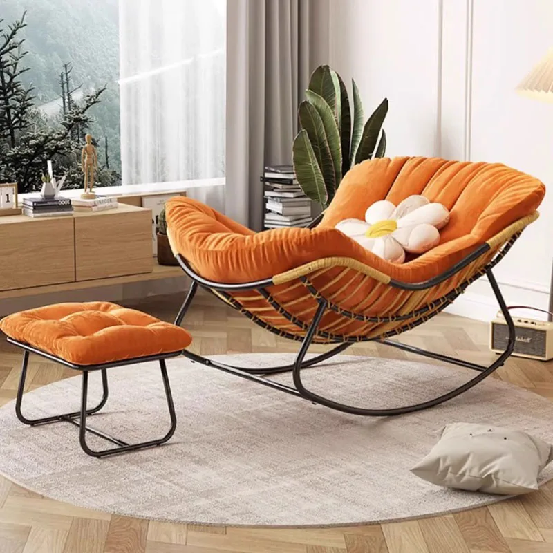Beaty Reading Nordic Chair Soggiorno Reclinabile Modern Puffs Sedia A Dondolo Floor Designer Lazy Fauteuil Salon Home Furniture