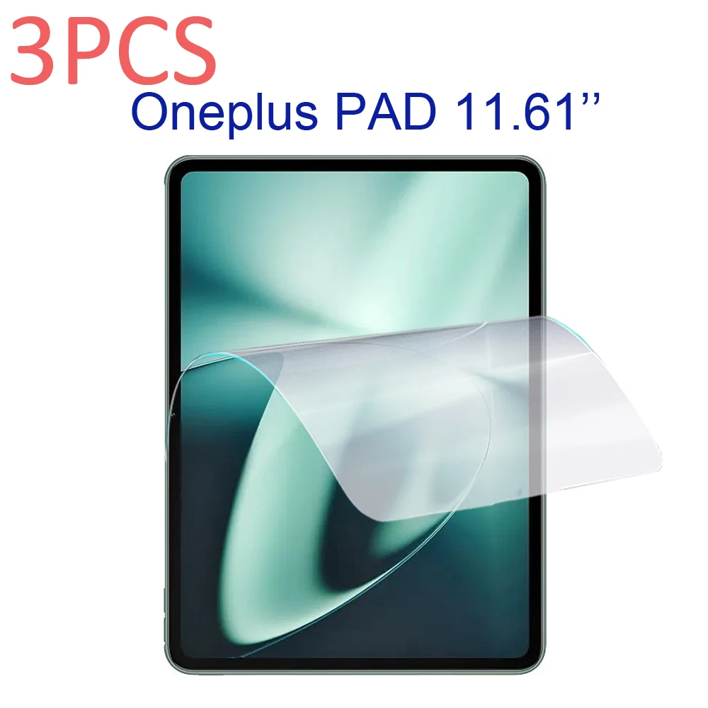 Pellicola Salvaschermo Morbida In Pet Da 3 Pezzi Per Pellicola Protettiva Anti-Esplosione Per Tablet Oneplus Pad 11.6''