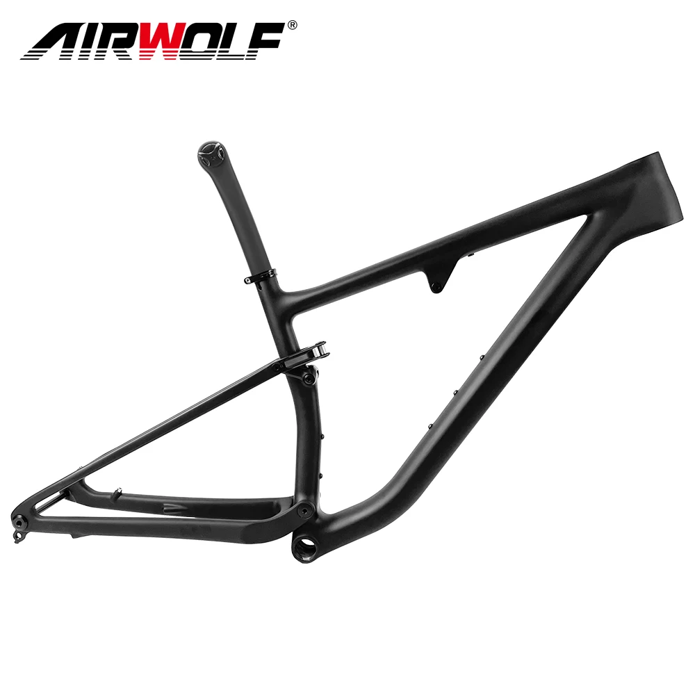 Airwolf 29Er All Mountain Full Suspension Bicicletta Telaio In Carbonio Viaggio 100Mm Carbonio Mtb Full Suspension Telaio Bici Boost