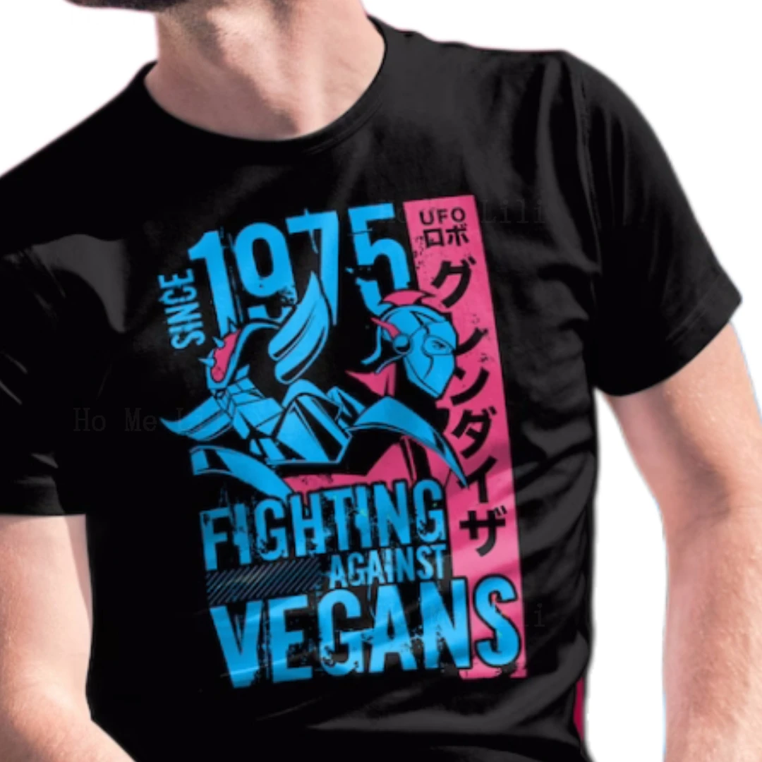 046 Grendizer Vegan Dark Classic Anime Fanart Abbigliamento Super Meme Tee Ufo Robot Sport T-Shirt