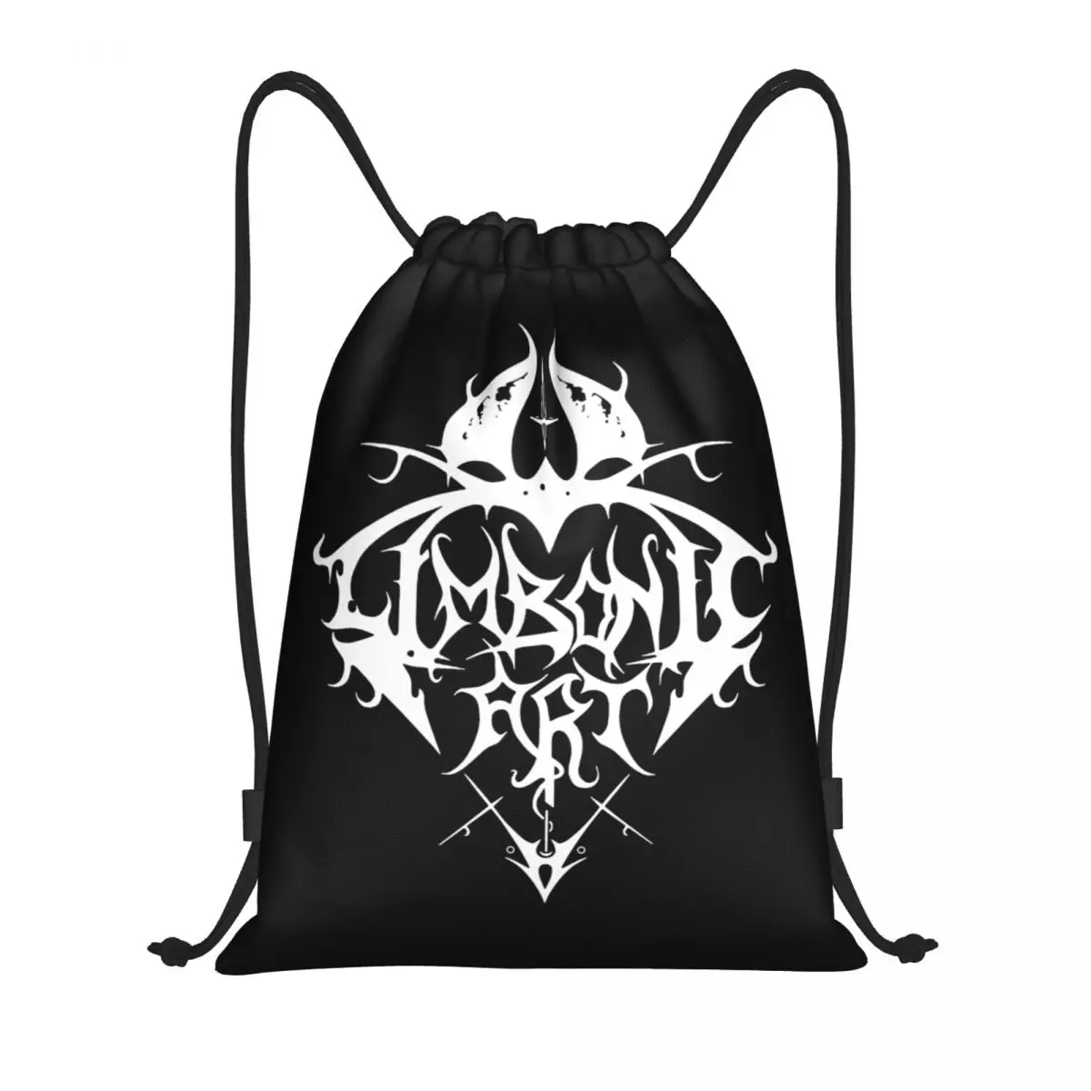 Limbionic Art Black Metal Band Zaino Con Coulisse Sport Gym Sackpack String Bag Per L'Escursionismo