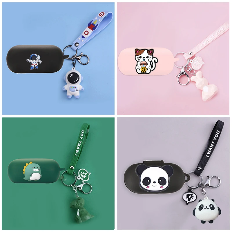 Per Huawei Freebuds Se Case Cartoon Astronauti/Pandas/Cat Animal Auricolari In Silicone Cover Cute For Huawei Earbuds Se2