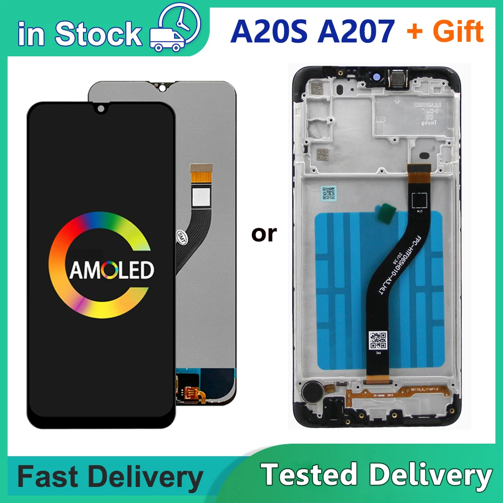 6.5 ''Per Samsung A20S A207 A2070 Sm-A207F Display Lcd Digitizer Assembly Repacement Per Samsung A20S Lcd