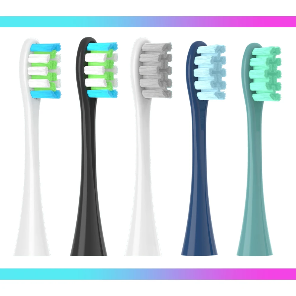 Testine Di Ricambio Per Oclean X Pro Elite/Flow/F1/One/X/All Series Spazzolino Elettrico Sonico Dupont Blue Green Soft Setola