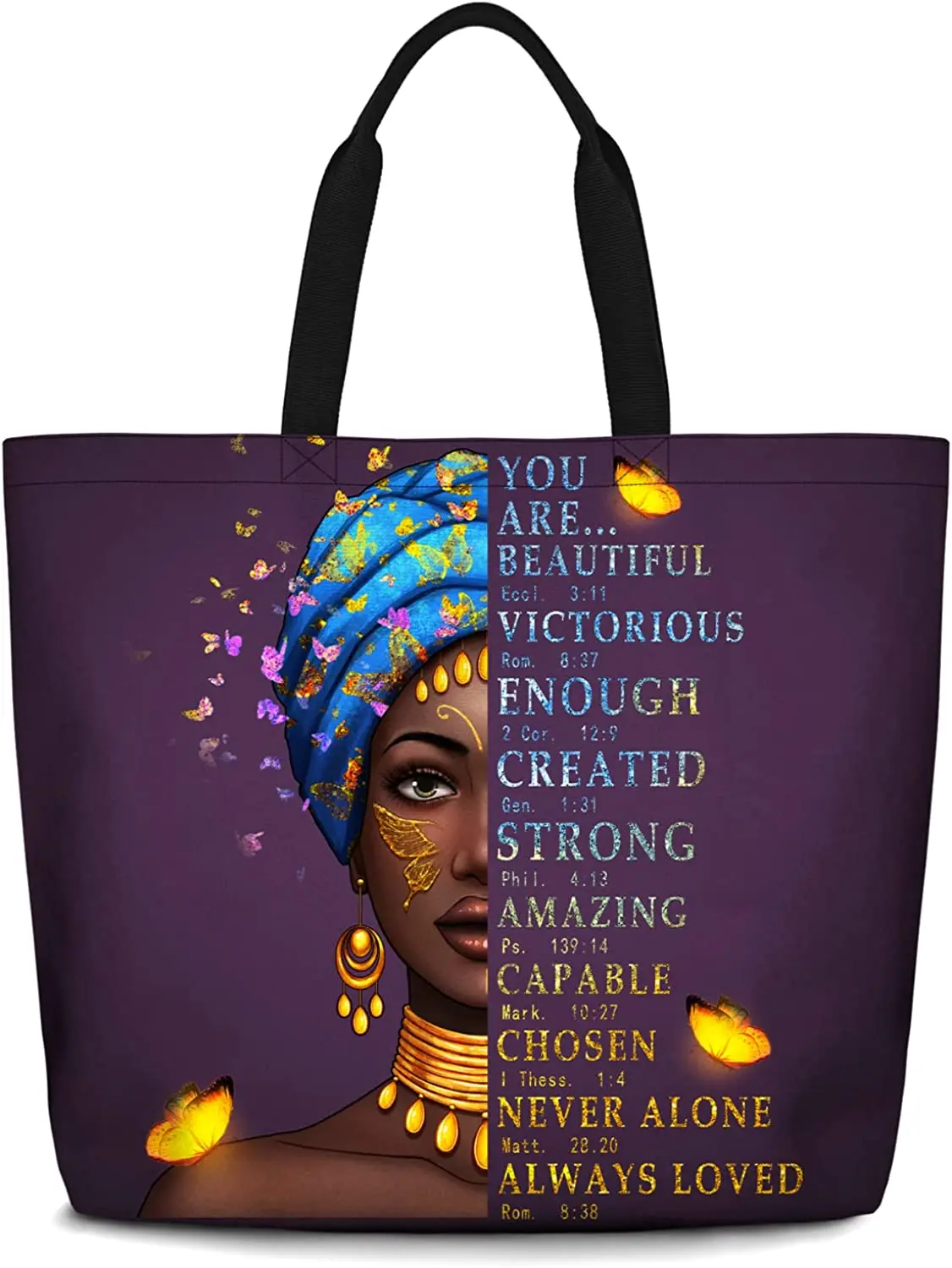 Borse Tote Afroamericane Per Le Donne Black Art Tote Afro Black Girl Magic Satchel Handbags For Gym School Travel