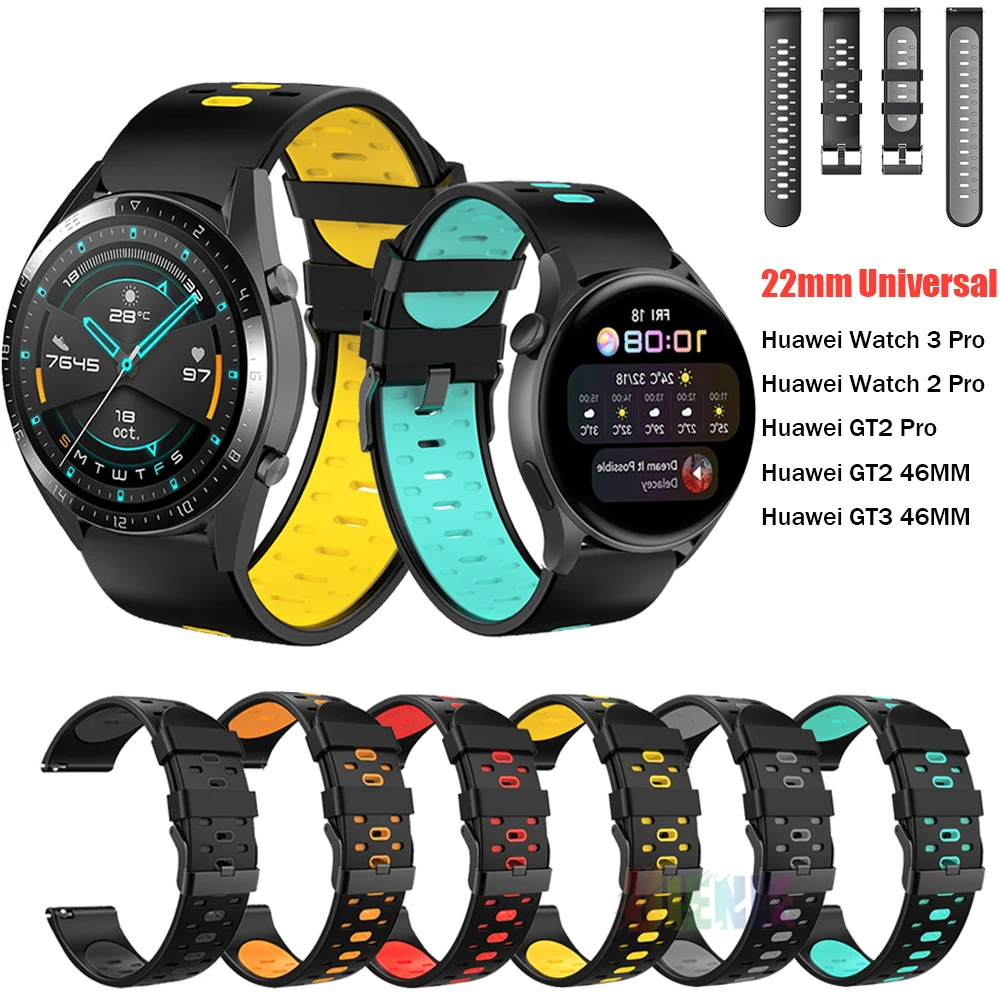 Cinturino Per Orologio Intelligente Da 22Mm Per Huawei Watch 3 Pro / Gt3 Gt 3 46Mm Pulseira Smartwatch Correa Reloj Accessori Smartwatch Nuovo