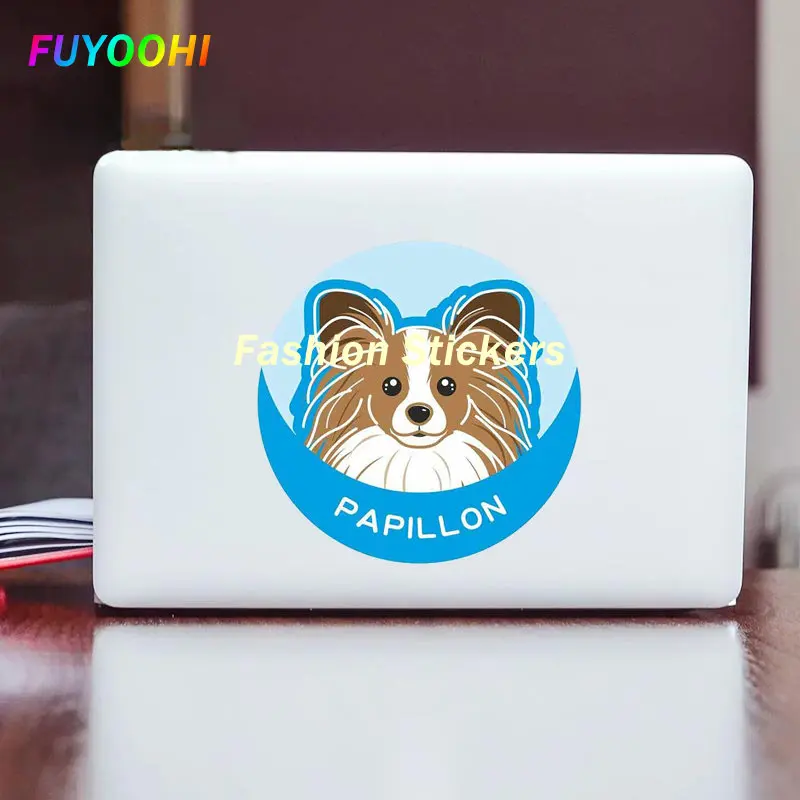 Fuyoohi Play Stickers Papillon Continuo Giocattolo Spaniel Dog Fine Decal Vinile Impermeabile Car Wrap Stickers Camion Decalcomanie Moto