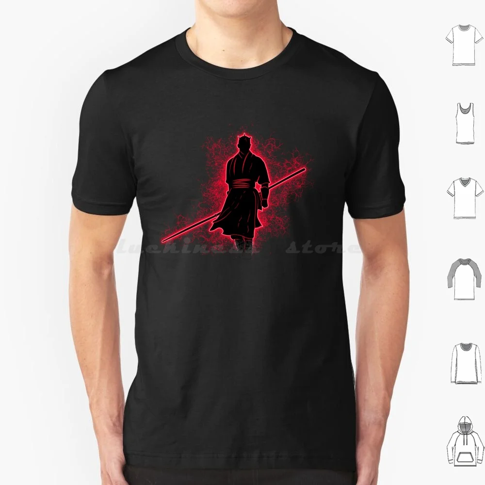 Mauler T Shirt Cotone Uomo Donna Stampa Fai Da Te Darth Maul Dark Villain Evil Glow Glowing Maul Prequel Trilogy Light Saber The Empire
