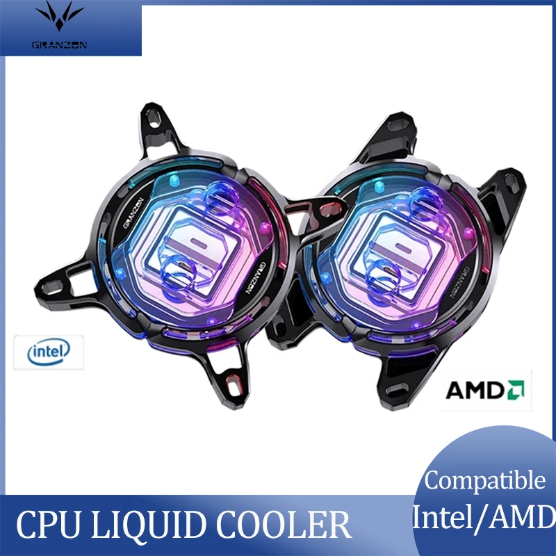 Blocco Acqua Cpu Bykski Granzon Gam0.1 Per Piattaforma Amd Ryzen 9,Ryzen 7,Ryzen 5,Ryzen 3, Filettatore Am4,Am3,Am3