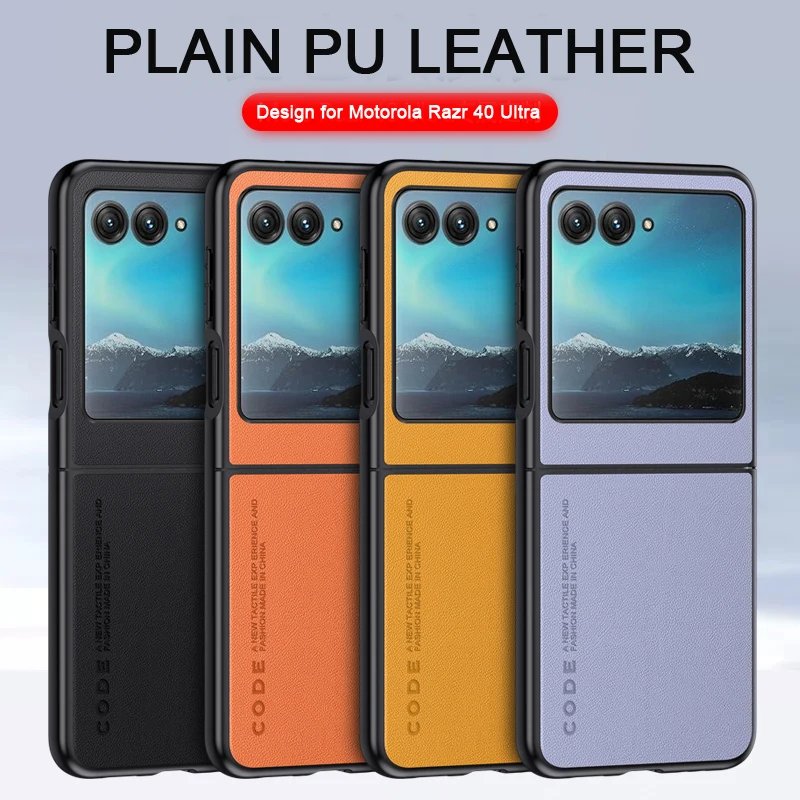 Per Motorola Razr 40 Custodia In Pelle Ultra Semplice Cover Motorola Razr +/Motorola Razr4 Frame Camera Protect Motorola Razr Gen 4