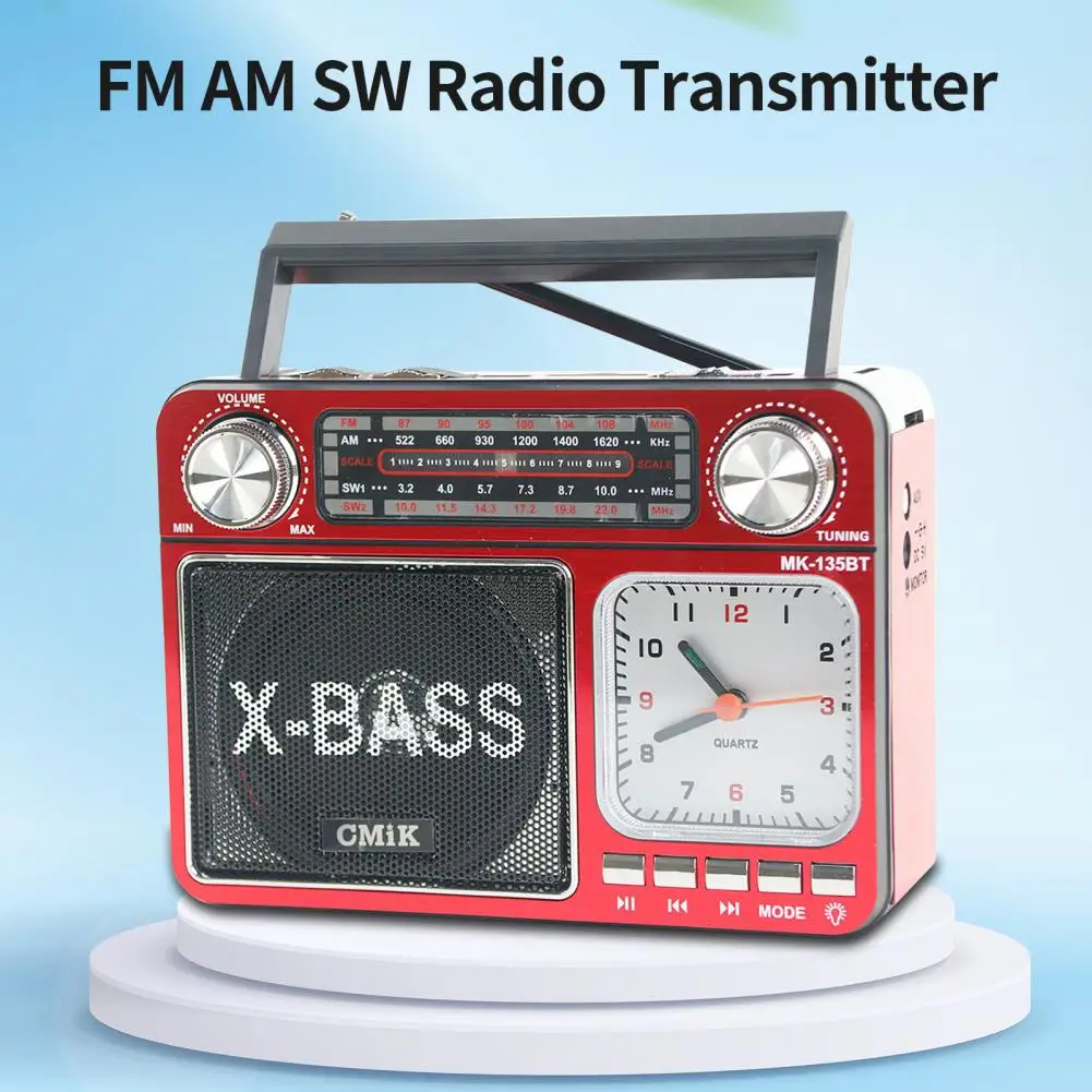 Rx-381Bt Triple-Band Radio Vintage Portatile Plug-In Card Altoparlante Bluetooth Radio A Semiconduttore Fm Portatil Am Radio Fm