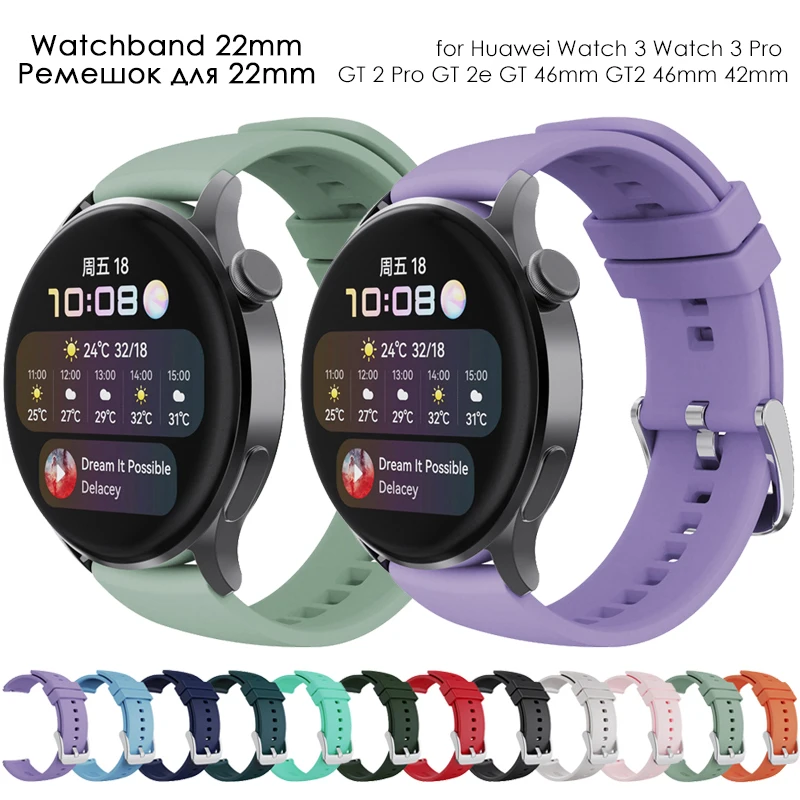 Per Huawei Watch 3 Pro Cinturino Cinturino In Silicone Per Huawei Watch Gt 2 46Mm Gt 2E Cinturino Per Huawei Watch Gt 2 Pro Cinturino Cinturino
