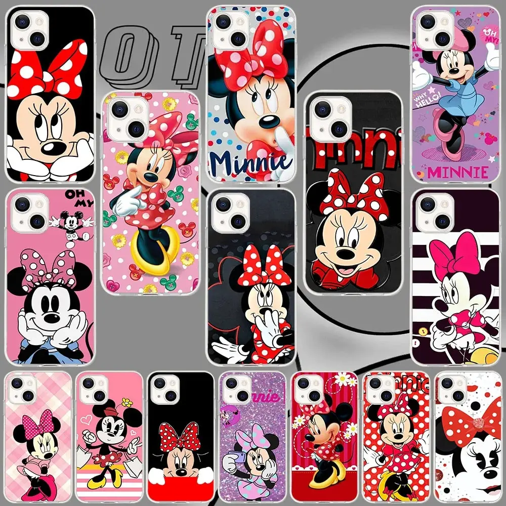 Sw-48 Minnie Mouse Custodia In Silicone Per Moto G50 G6 G8 One Zoom Ace Action Fusion Hyper Pro Plus Play Power