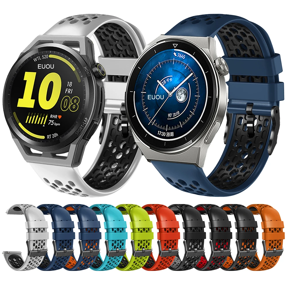 Cinturino Di Ricambio Da 22Mm Per Huawei Watch Gt 3 Pro 46Mm Titanium Gt3/Gt Runner/Gt 2 Pro 2E Cinturino In Silicone Cinturino Cinturino Cinturino