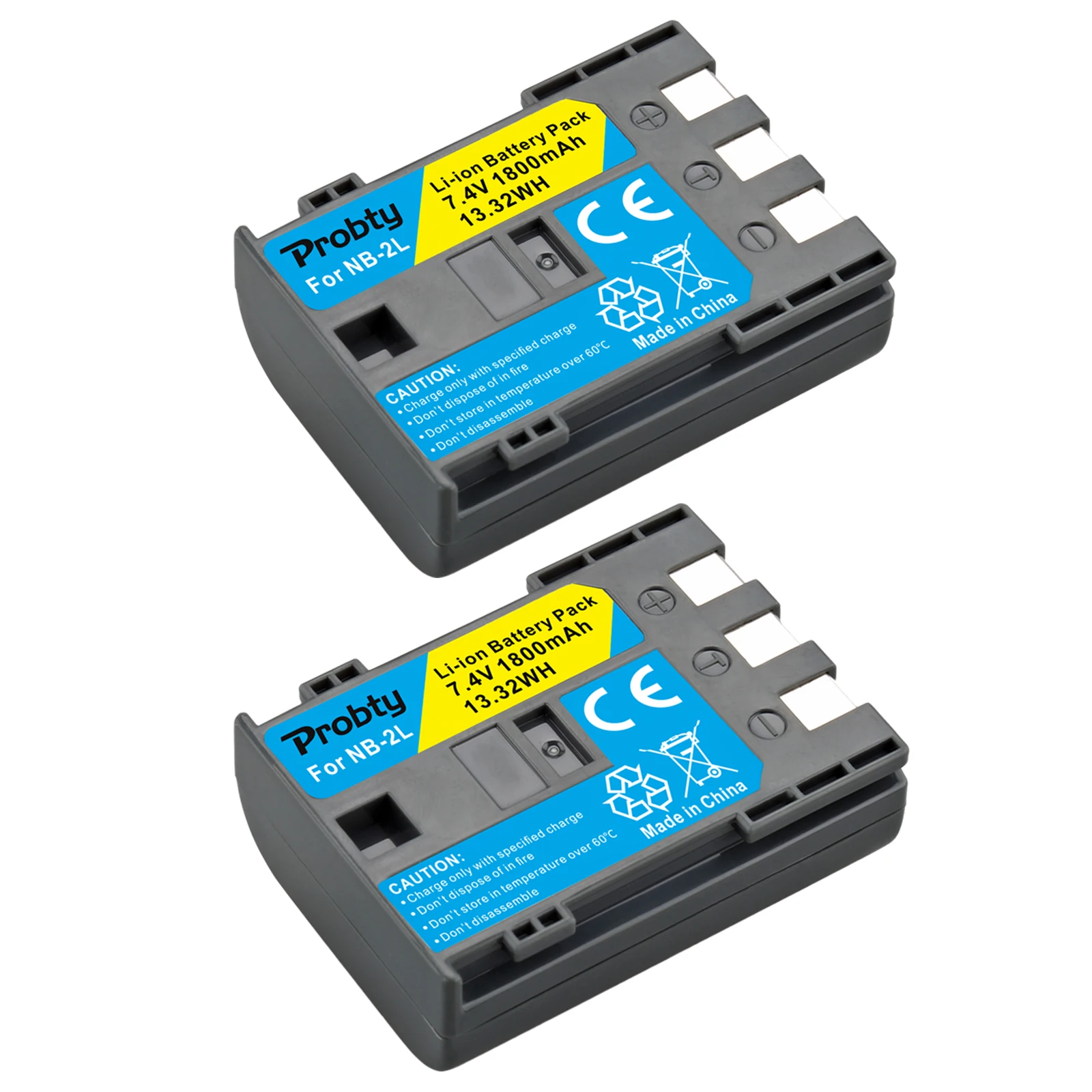 2Pcs Per Canon Nb-2L Nb-2Lh Nb-2L12 Nb-2L14 Nb-2L24 Per Powershot G7 G9 S30 S40 S45 S50 S60 S70 S80 Dc410 Dc420 Legria Hf R10