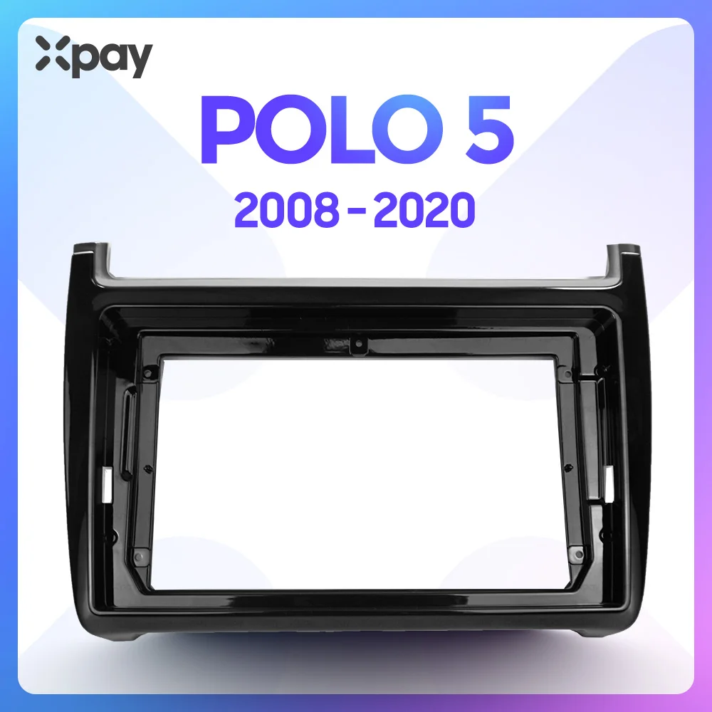 Xpay 9-Pollici 2Din Autoradio Cruscotto Per Volkswagen Polo 5 2008 2009 2010 2011 2012 2013 2014 2015 2016 2017 2018 2019 2020 Stereo Pannello Per Il 