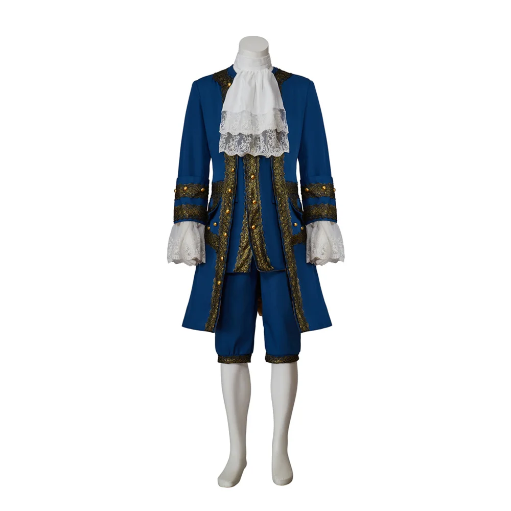 Cosplayitem Tudor Elizabeth Costume Cosplay Noble King Prince Blue Outfit Medievale Rococò Outfit Uomo Adulto