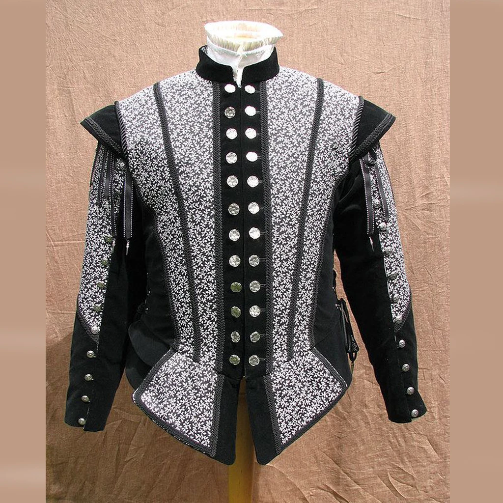 Renaissance Tudor Costume Da Uomo Jackey King Henry Costume Coat Renaissance Nobleman King Prince Outfit Abbigliamento Di Halloween