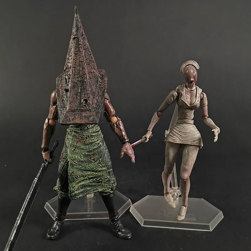 Figma Sp055 Silent Hill Red Pyramid Thing / Sp061 Bubble Head Nurse Figurine Collection Action Figure Model Toy Gift