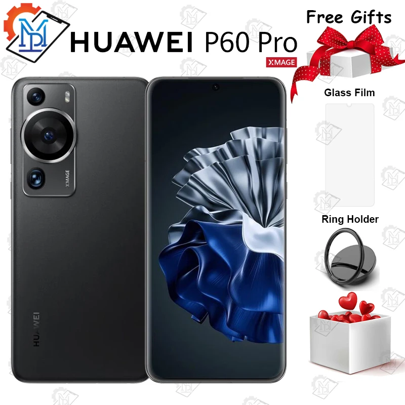 Originale Huawei P60 Pro 4G 6.67 Pollici Kunlun Glass Screen Snapdragon 8 + Gen 1 Harmonyos Ip68 Smartphone Impermeabile