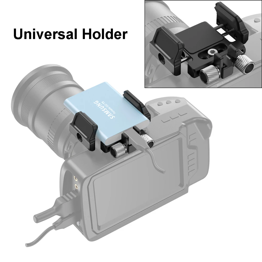 Supporto Universale Smallrig Per Ssd Esterno Samsung T5 Ssd/Angelbird Ssd2Go Pkt/Glyph Atom Ssd/Sandisk 1T Ssd E Altro 2343