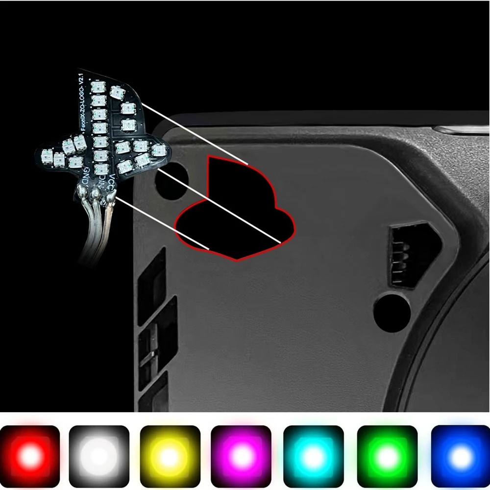 Per Ps5 Slim Logo Led Light Con Effetti Di Runtime Rgb Kit Luci A Led Accessori Per Accessori Console Slim Ps5