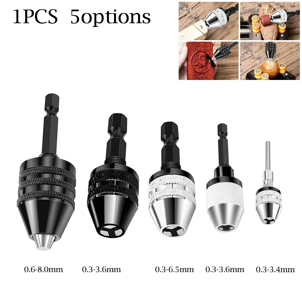 6.35Mm Codolo Esagonale Cambio Rapido Punta Da Trapano Senza Chiave Mandrino Adattatore Convertitore Strumento Accessori Dremel Trapano Vevor Tornillo