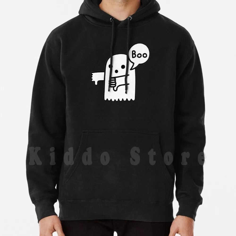 Ghost Of Disapprovazione Felpe Classiche Con Cappuccio Manica Lunga Smaner Ghost Smaner Ghost Of Disapprovazione Boo Ghost