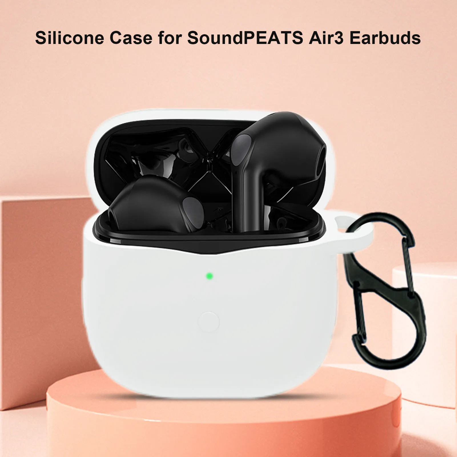 Custodia Per Auricolari In Silicone Per Soundpeats Air 3 Cover Per Auricolari Wireless Per Soundpeats Air3 Auricolari Scatola Di Ricarica Borse Con Ga