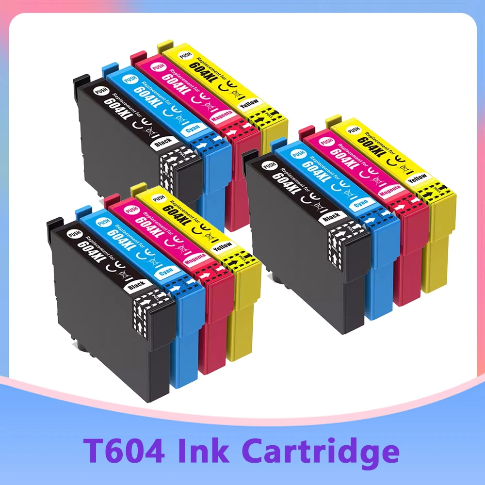 Cartuccia Di Inchiostro Compatibile T604Xl Per Stampante Epson Xp-2205 3200 3205 4200 4205 Wf-2910 2930 2935 2950Dwf 604Xl E604 T604
