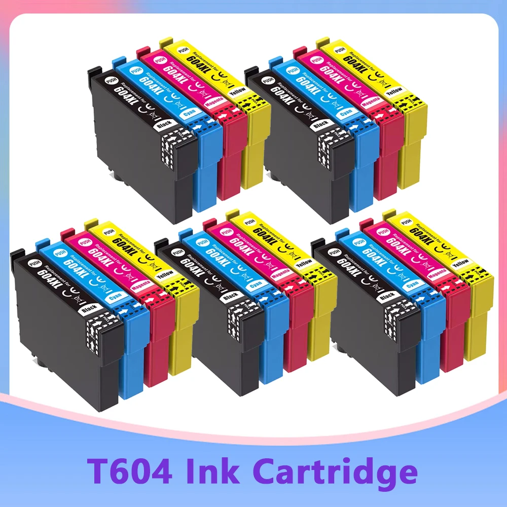 Cartuccia Di Inchiostro Compatibile 604Xl T604 E604 604 Per Epson 604Xl Xp-2200 4205 2205 3200 3205 Xp-4200 Wf-2910 Wf2930 2935 Wf2950