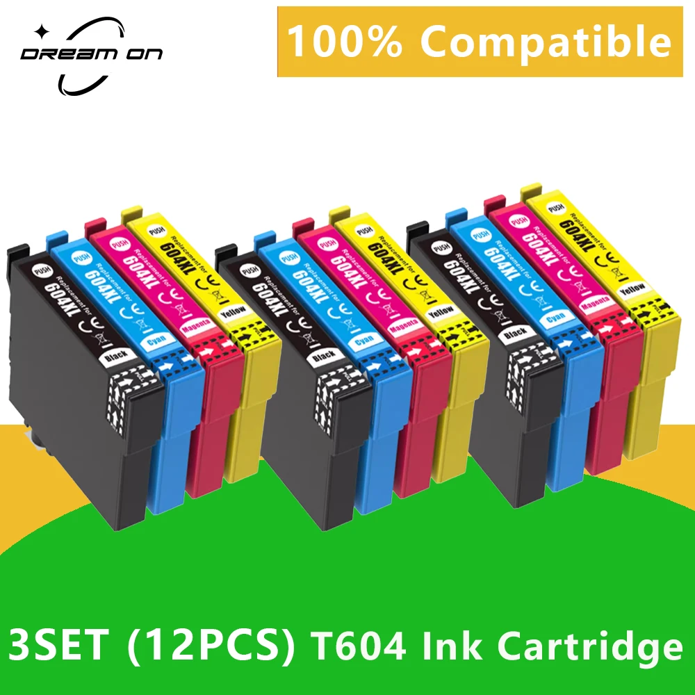 Cartuccia Di Inchiostro Compatibile 604Xl T604 E604 604 Per Epson 604Xl Xp-2200 4205 2205 3200 3205 Xp-4200 Wf-2910 Wf2930 2935 Wf2950