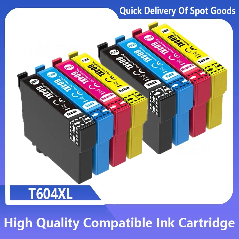 Per Epson T604 604Xl T604Xl Cartuccia D'Inchiostro Compatibile Per Stampante Epson Expression Home Xp-2200 Xp-2205 Workforce Wf-2910