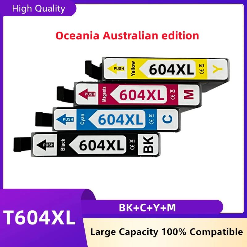 Oceania Australia Edition Compatibile Con Cartucce Epson 604Xl Per Epson Workforce Wf-2950 2930 2910 Home Xp-4200 Xp-3200 Xp-2