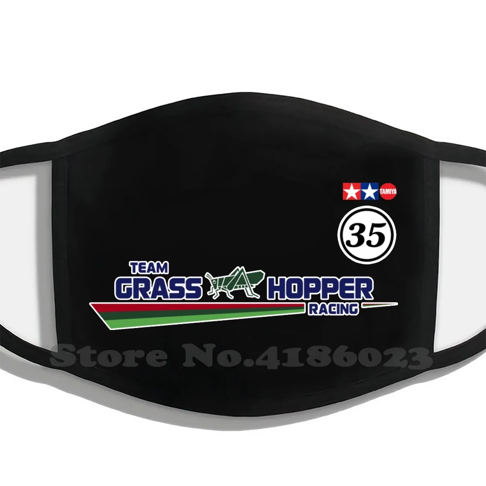 Team Grass Hopper Racing Fashion Trendy Cotton Masks Tamiya Grassshopper Grass Hopper Rc Radio Control Racing