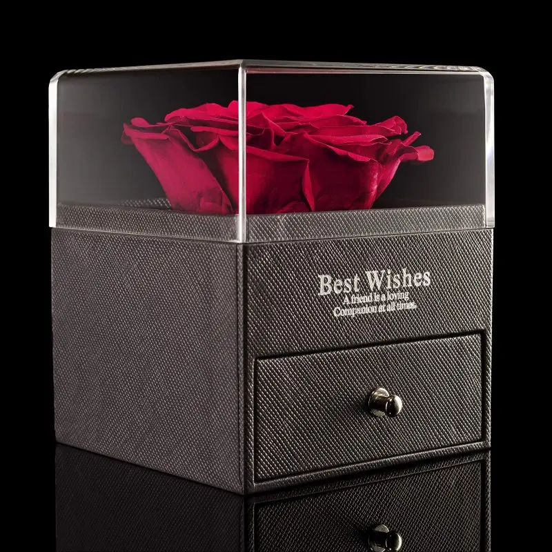 San Valentino Scatola Di Gioielli Rosa Eterna Rosa Rossa Eterna Per Mew Anno Matrimonio Natale Regalo Di San Valentino Senza Collana