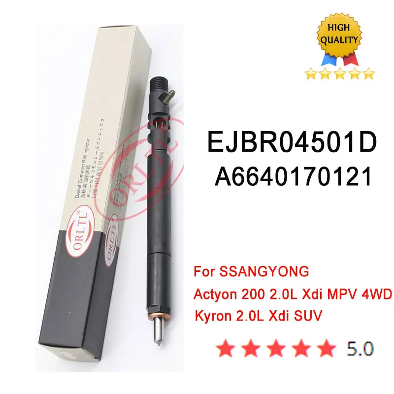 Ugello Ejbr04501D Iniettore Common Rail A6640170121 Spruzzatore Automatico Diesel 4501D 6640170121 Per Ssangyong Actyon Kyron D20Dt