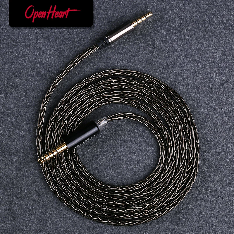 Cavo Per Cuffie Openheart 8 Core Per Philips Shp9500 Shp9600 Fidelio X2Hr Audeze Mm100 Hifiman He-R9 He-R10 Fostex T60Rp 2M 3M