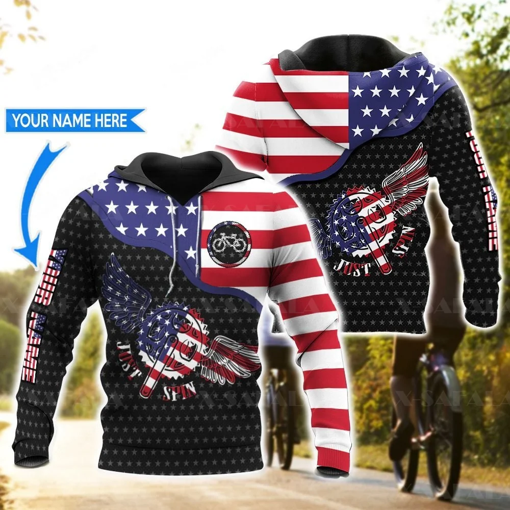 Ciclismo Freestyle Bmx Dirt Bike Cross-Country Bicycle 3D Full Print Felpa Con Cappuccio Uomo Donna Outwear Zipper Pullover Felpa Unisex10