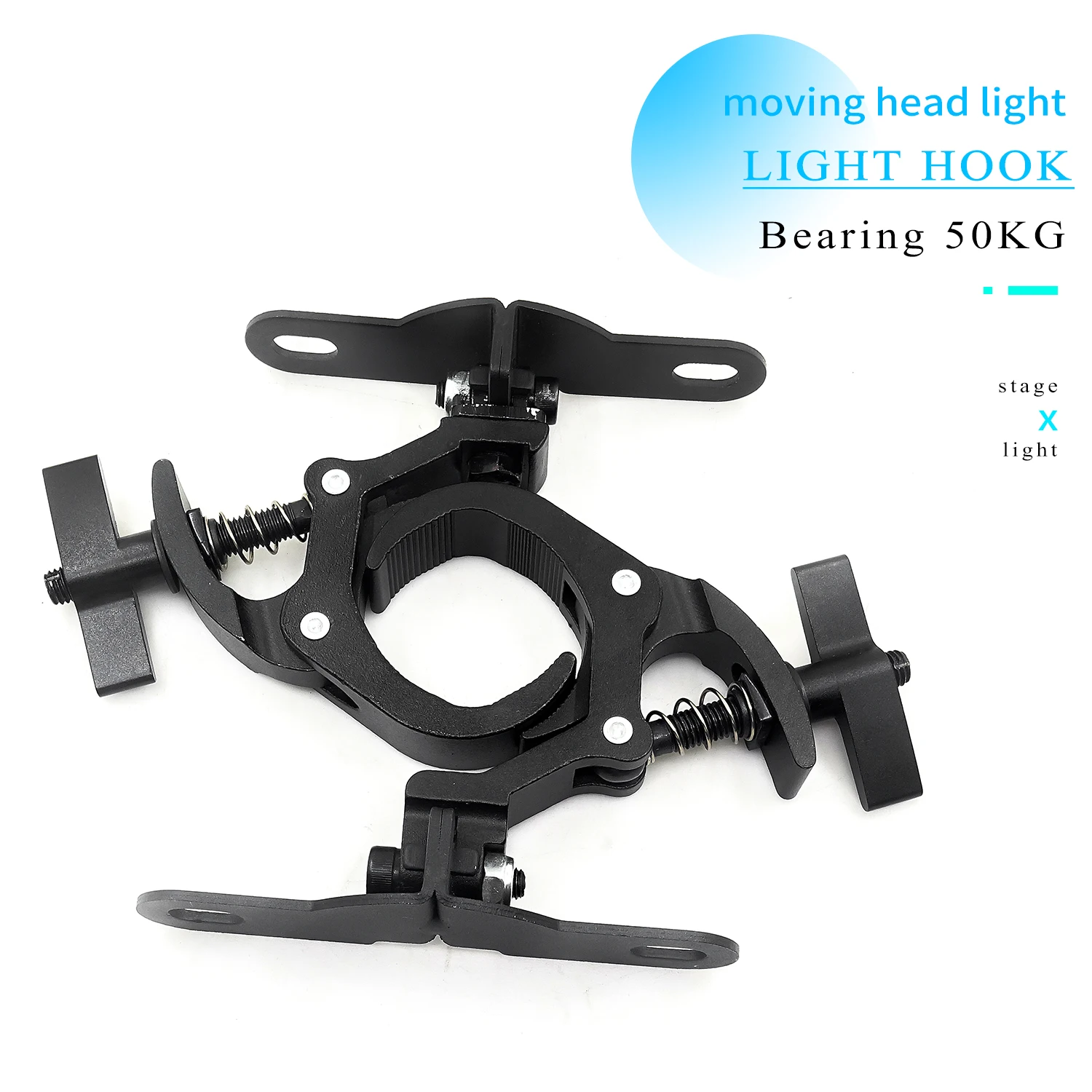 A Pairaluminium Light Hook Led Moving Head Light Hook Stage Light Truss Clip Gancio A Molla Pieghevole Gancio Di Illuminazione