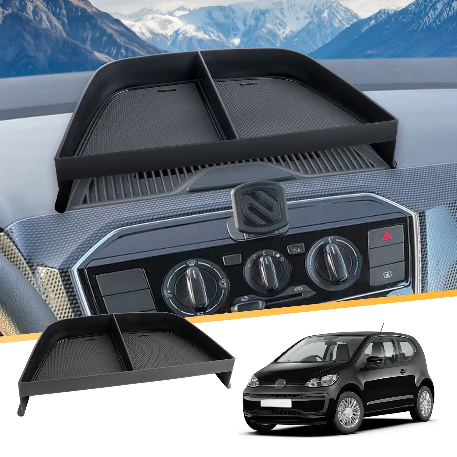 Lfotpp Auto Console Centrale Cruscotto Scatola Di Immagazzinaggio Per Vw Up / Seat Mii / Skoda Citigo 2013-2021 Auto Interni Vw Up Accessori