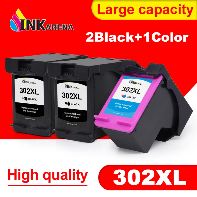 Inkarena 302 Xl Tinta Per Hp 302 Xl Per Hp 302 Per Hp Deskjet 2130 2135 1110 3630 3632 Officejet 3830 3834 4650