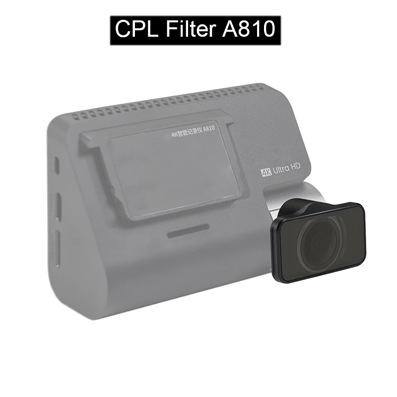 Per 70Mai 4K A810 Cpl Filtro Solo Per 70Mai A810 Cpl Filtro Per 70Mai Rc12 Fotocamera Posteriore Cpl Film Filtrante E Adesivi Statici